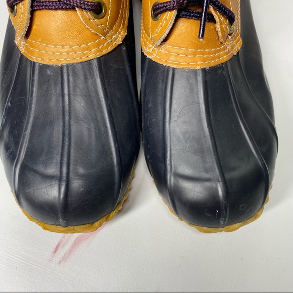 EDDIE BAUER Sherpa Lined Classic Duck Boots Waterproof Rain 8 - Picture 4 of 7